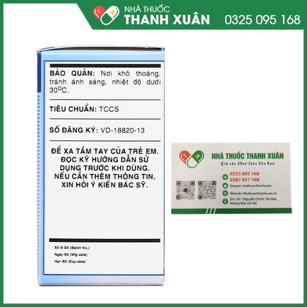 Acitys điều trị các rối loạn về tiết dịch hô hấp tại phế quản và xoang